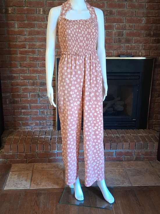 Candie's Pants - Candie's Rose Pink Striped Jumpsuit